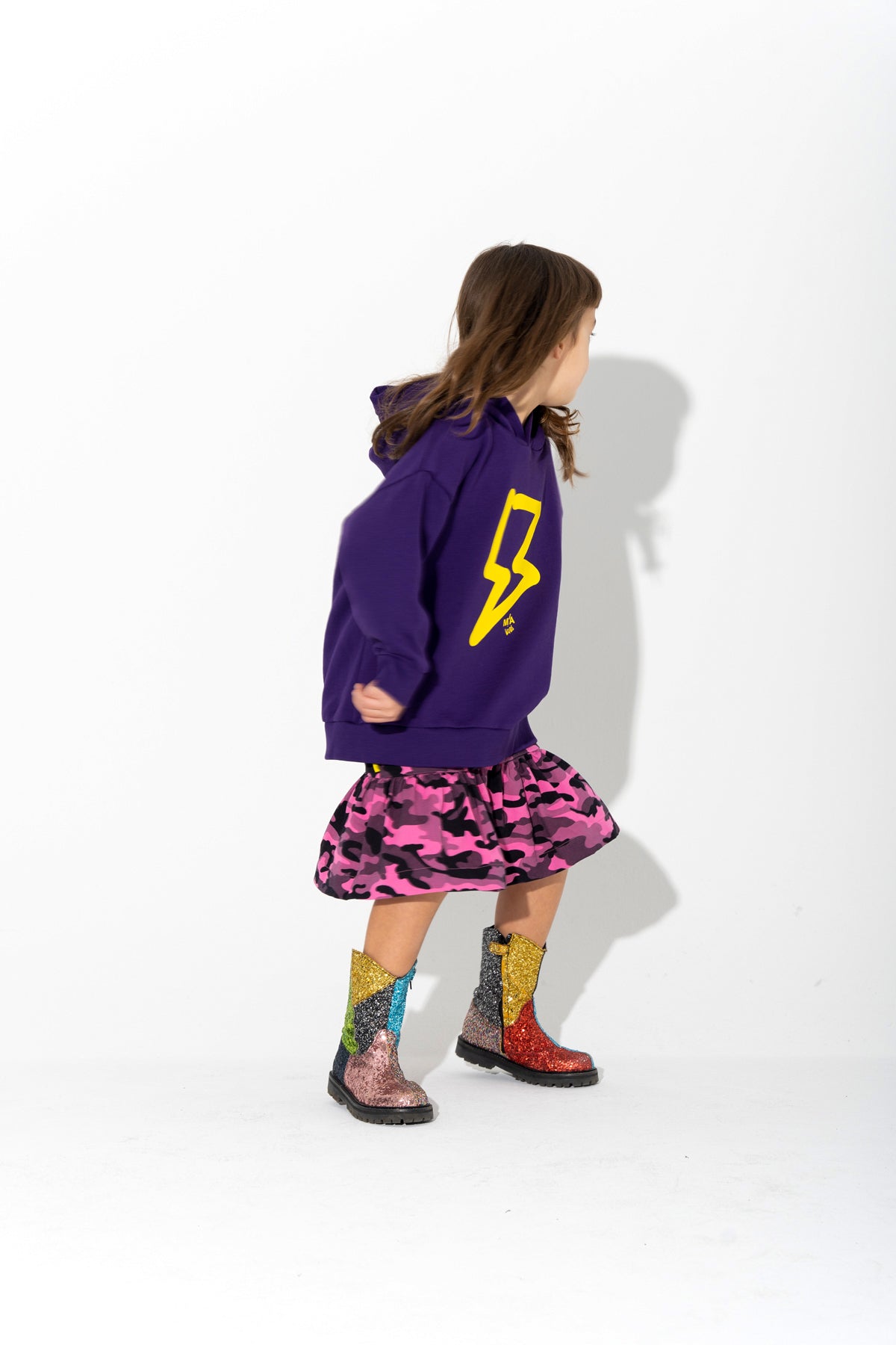 THUNDER PRINT HOODIE ma kids