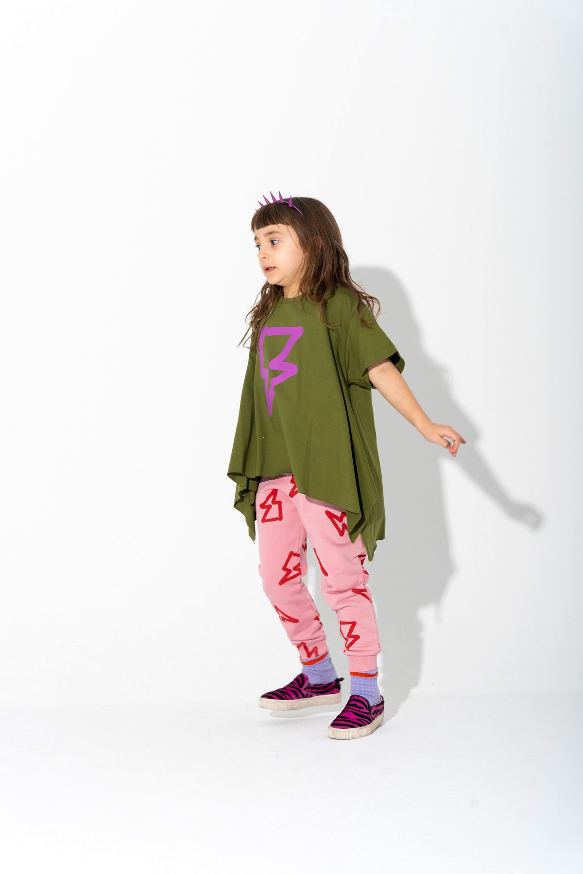 THUNDER PRINT TRACKSUIT TROUSERS makids