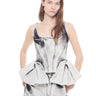 WHITE ACID WASH DENIM PEPLUM CORSET marques almeida
