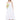 WHITE CINCHED PLEATED MAXI DRESS marques almeida