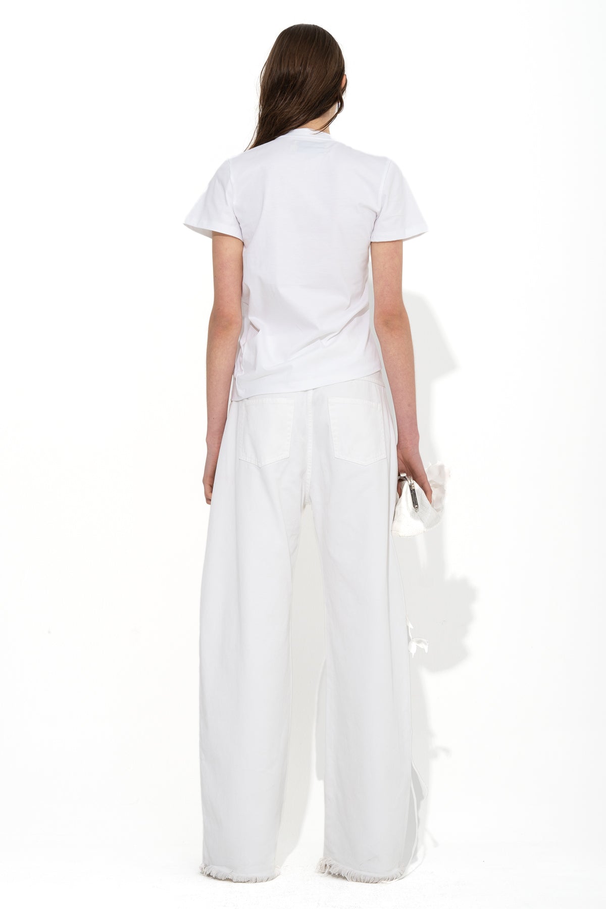 WHITE GATHERED T-SHIRT marques almeida