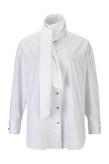 WHITE LOOSE FIT TIE SHIRT marques almeida