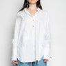 WHITE LOOSE SHIRT WITH FEATHERS marques almeida