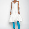 WHITE PUFF HEM SLIP DRESS - marques-almeida-dev