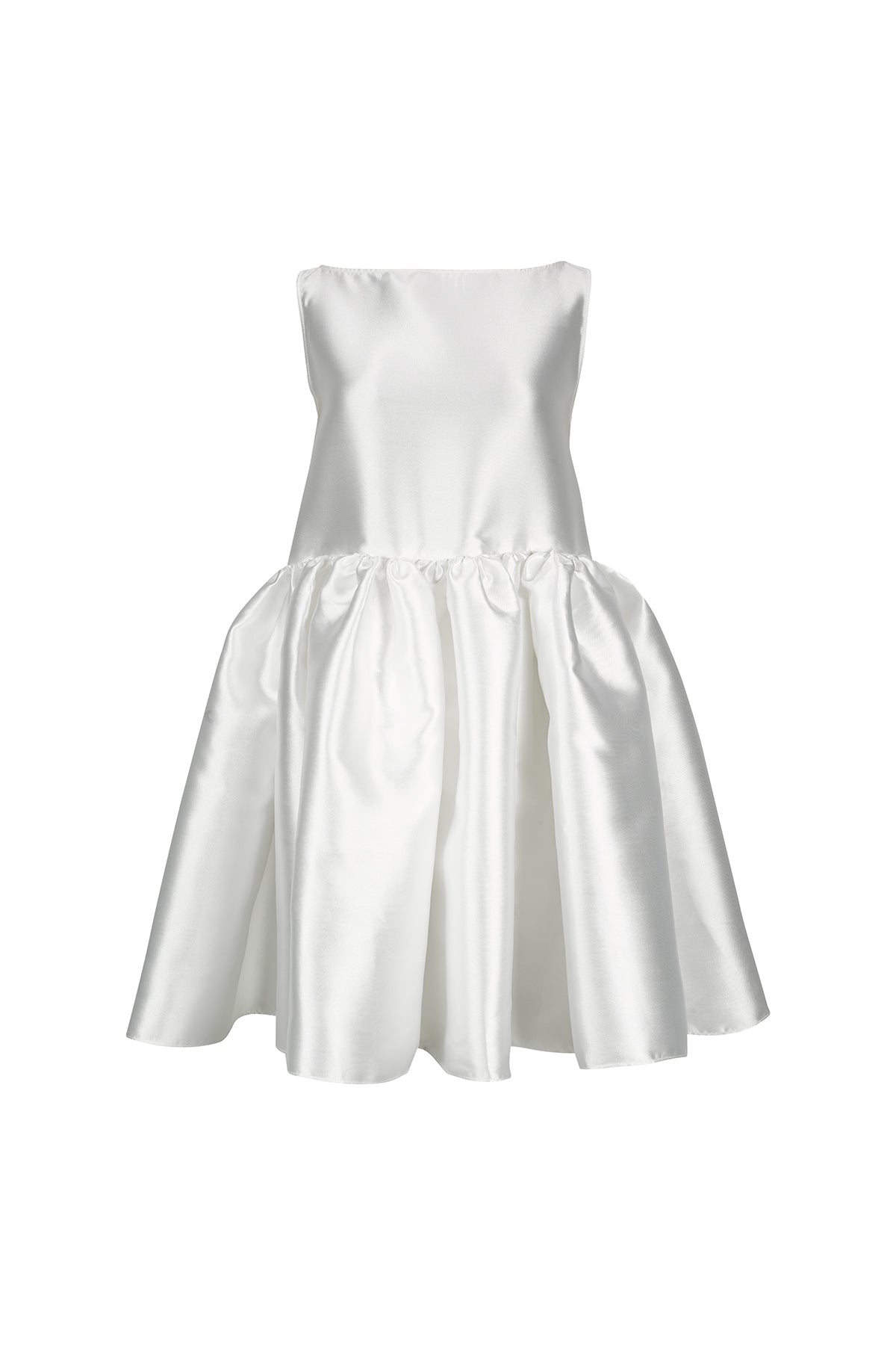 WHITE SHORT SLEEVELESS PUFF DRESS marques almeida