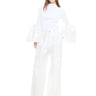 WHITE WIDE LEG TROUSERS MARQUES ALMEIDA
