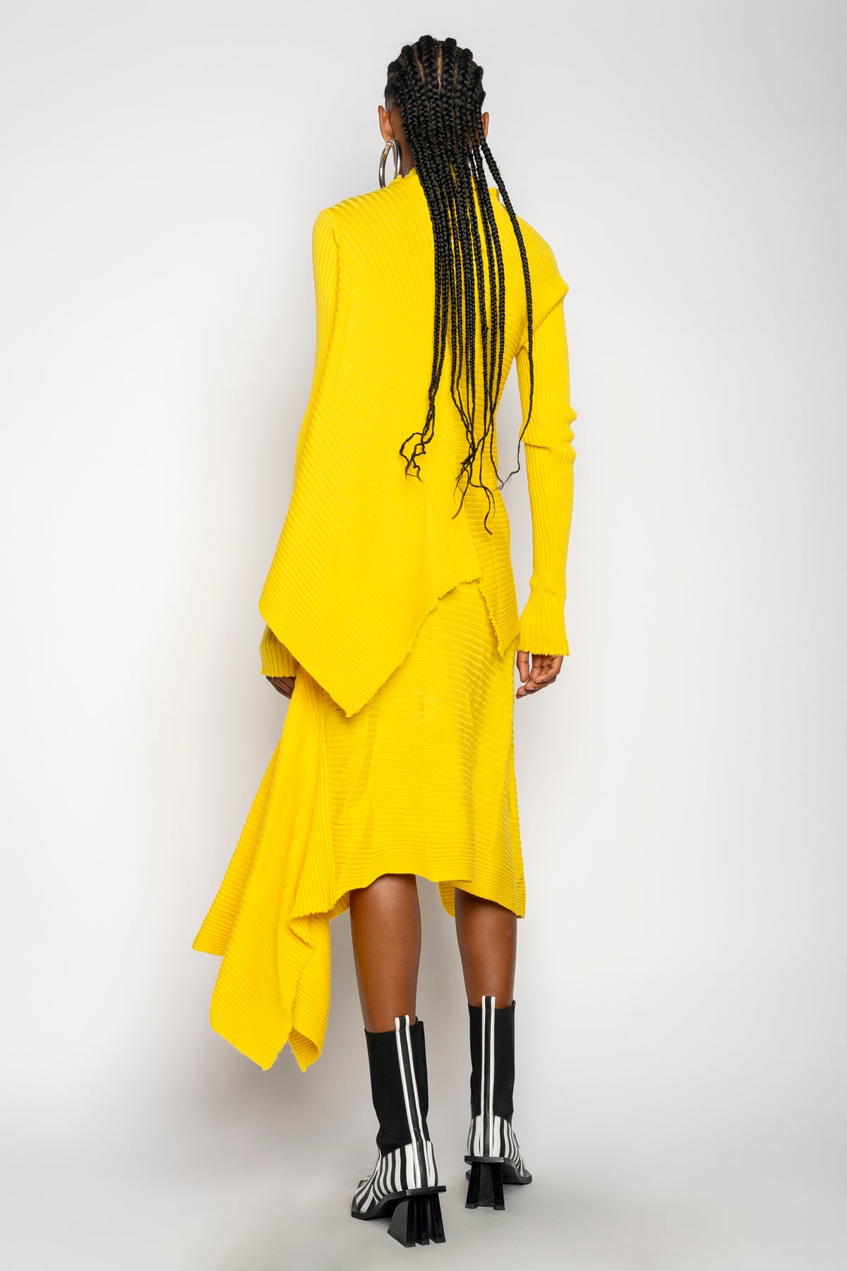 YELLOW DRAPED JUMPER marques almeida