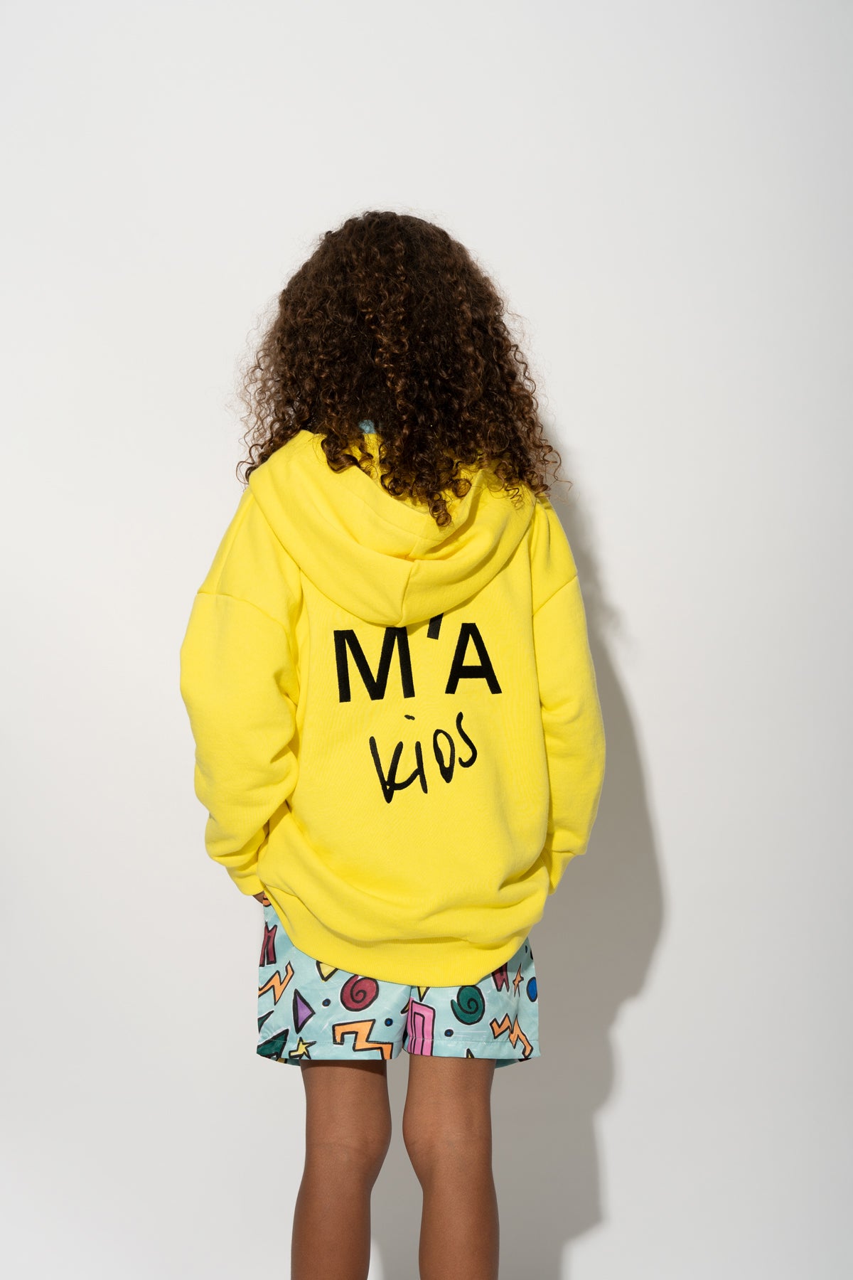YELLOW JACKET WITH EMBROIDERED LOGO MA KIDS
