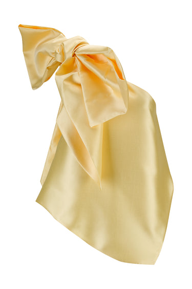 YELLOW ONE SHOULDER BOW TOP marques almeida