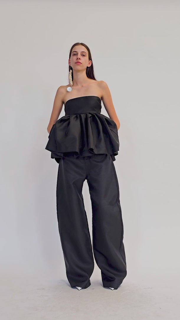 BLACK BOYFRIEND TROUSERS marques almeida