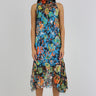 PRE-OWNED / MULTICOLOR SLEEVELESS LACE DRESS WITH SIDE FRILL - marques-almeida-dev