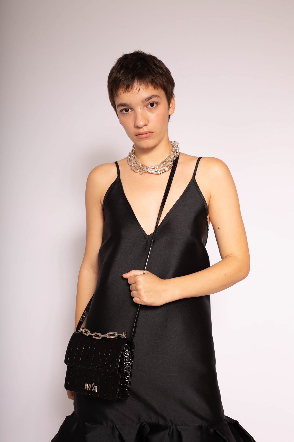 MINI CHAIN BAG IN BLACK - marques-almeida-dev