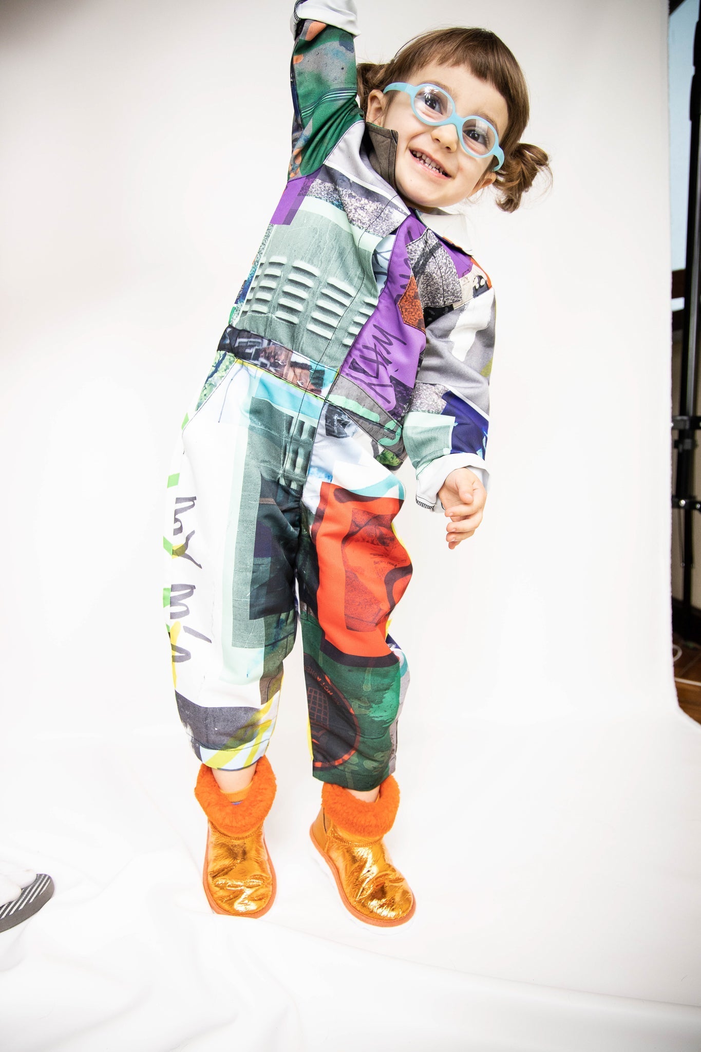 M'A KIDS WORKWEAR JUMPSUIT IN ECO PRINT
