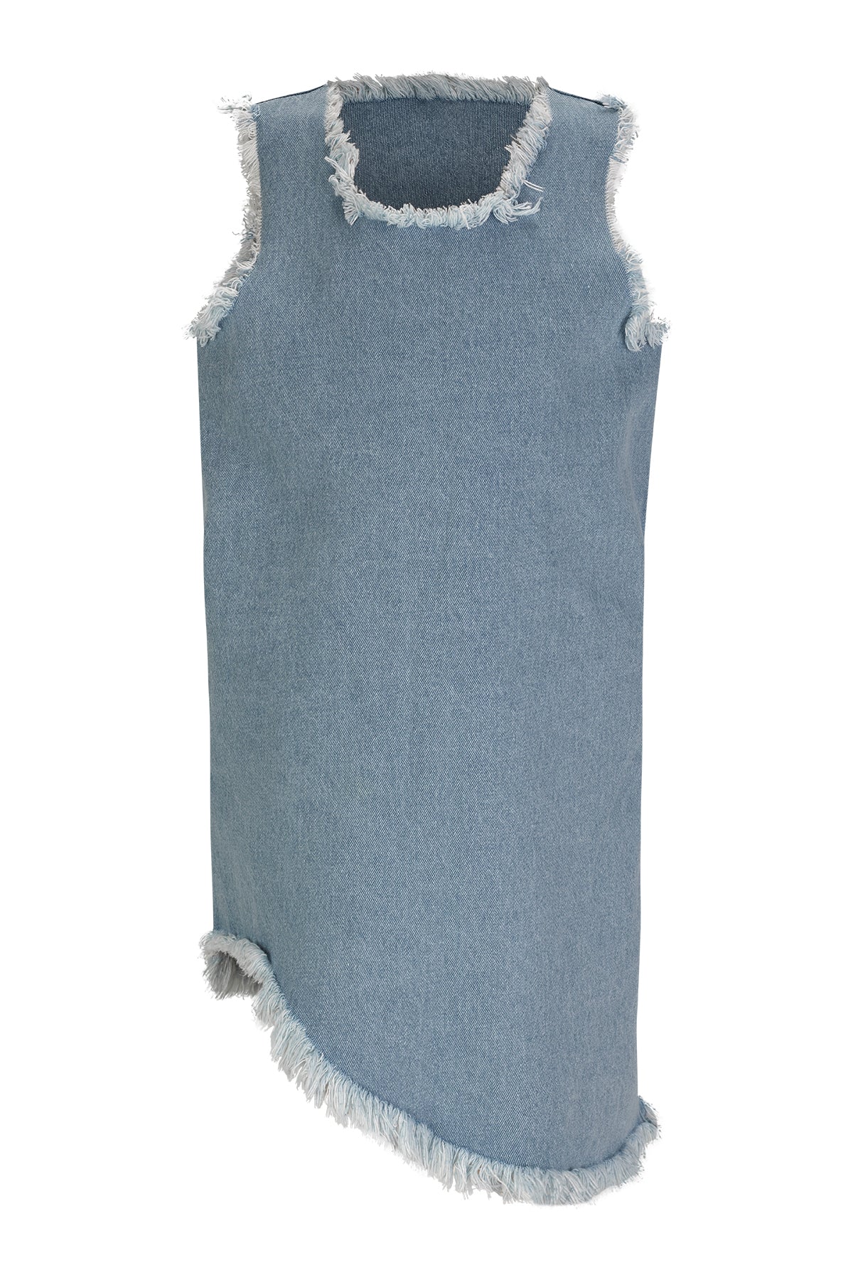 BABY BLUE DENIM SLEEVELESS DRESS ma kids