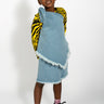 BABY BLUE ONE SHOULDER KNOT TOP ma kids