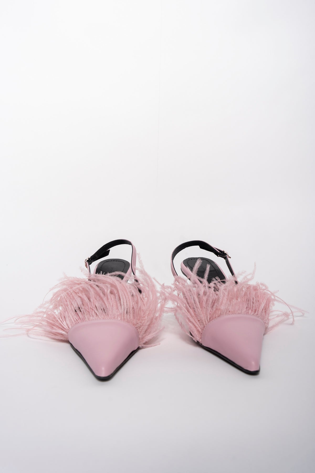 BABY PINK FEATHER PUMPS marques almeida