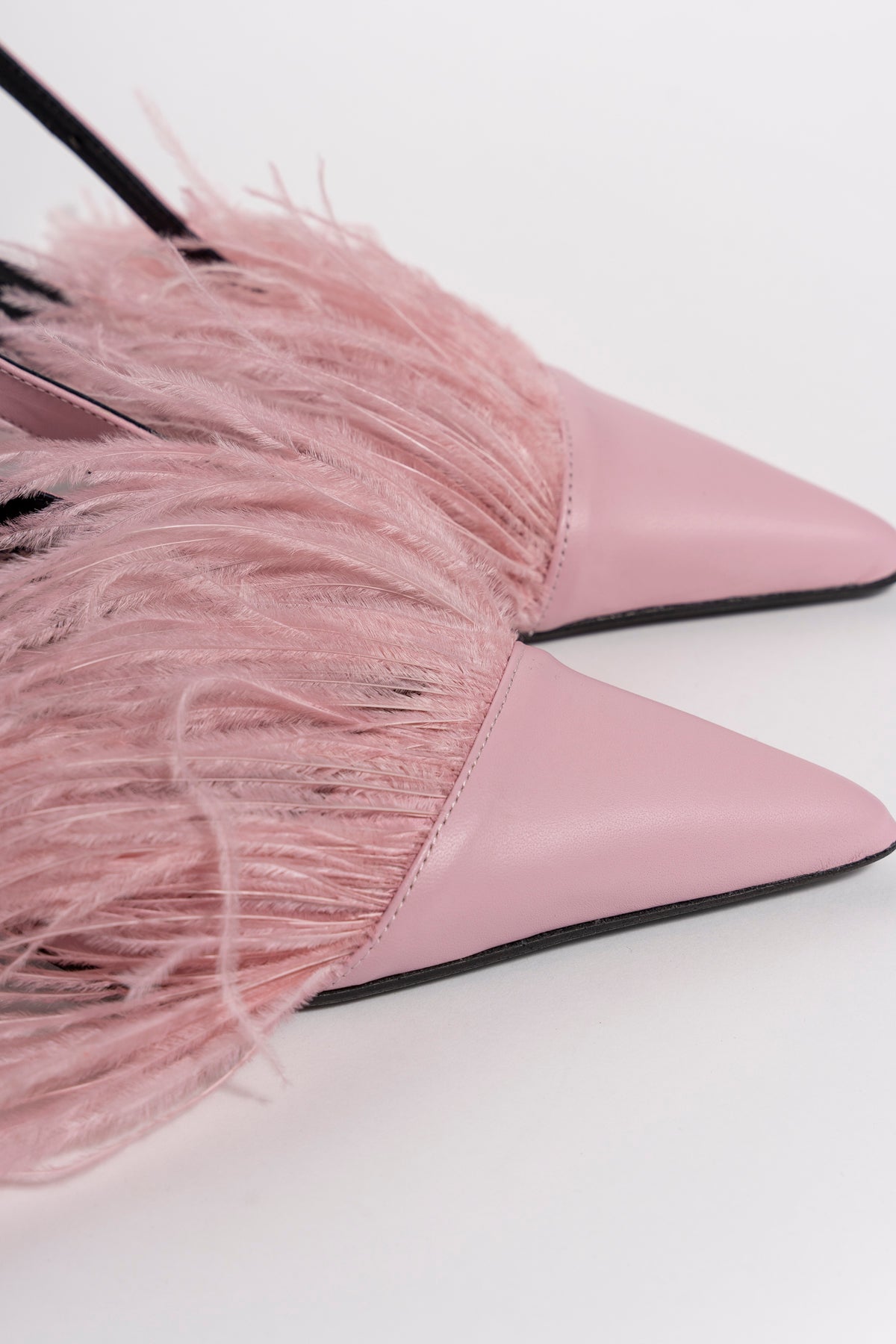 BABY PINK FEATHER PUMPS marques almeida