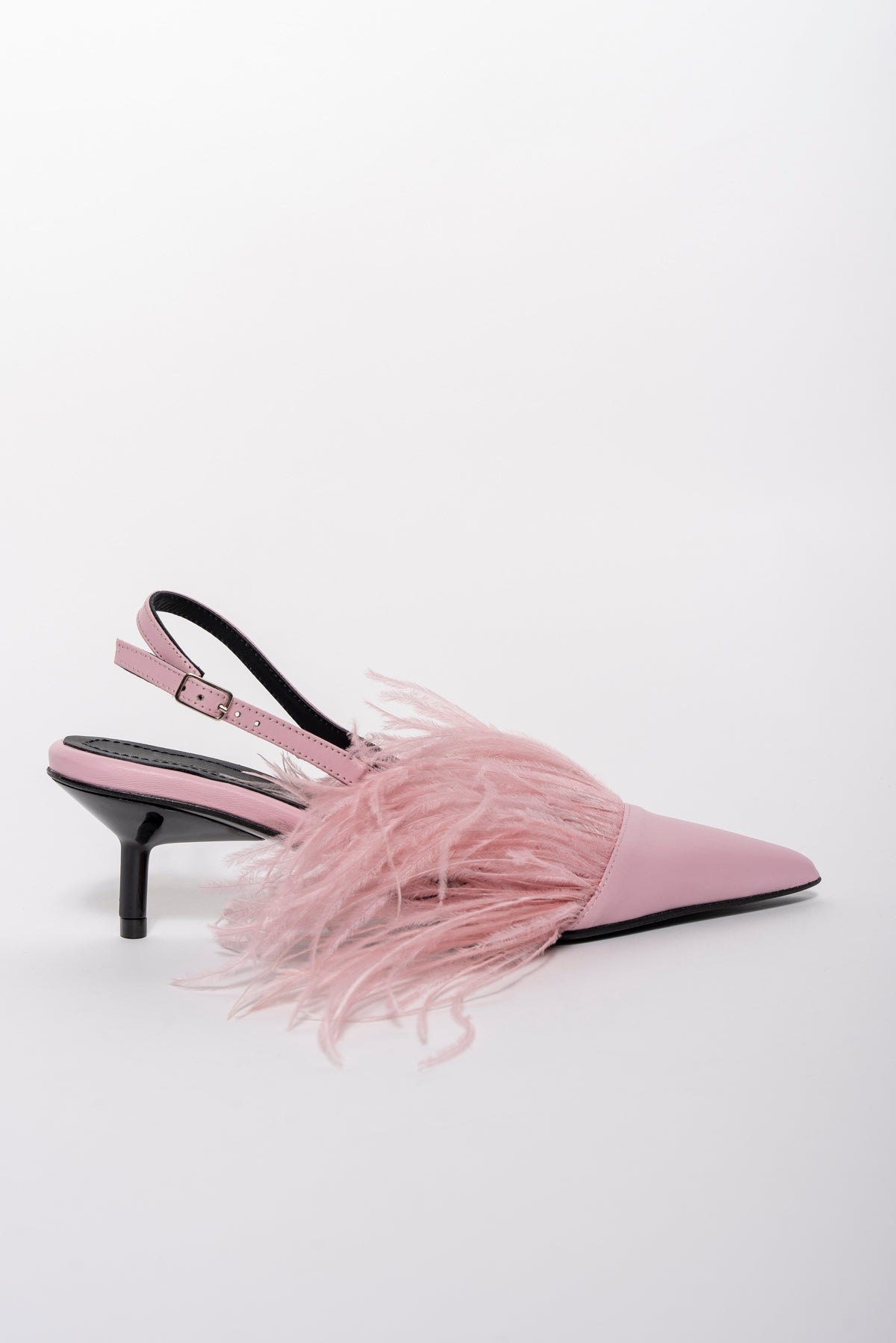 BABY PINK FEATHER PUMPS marques almeida