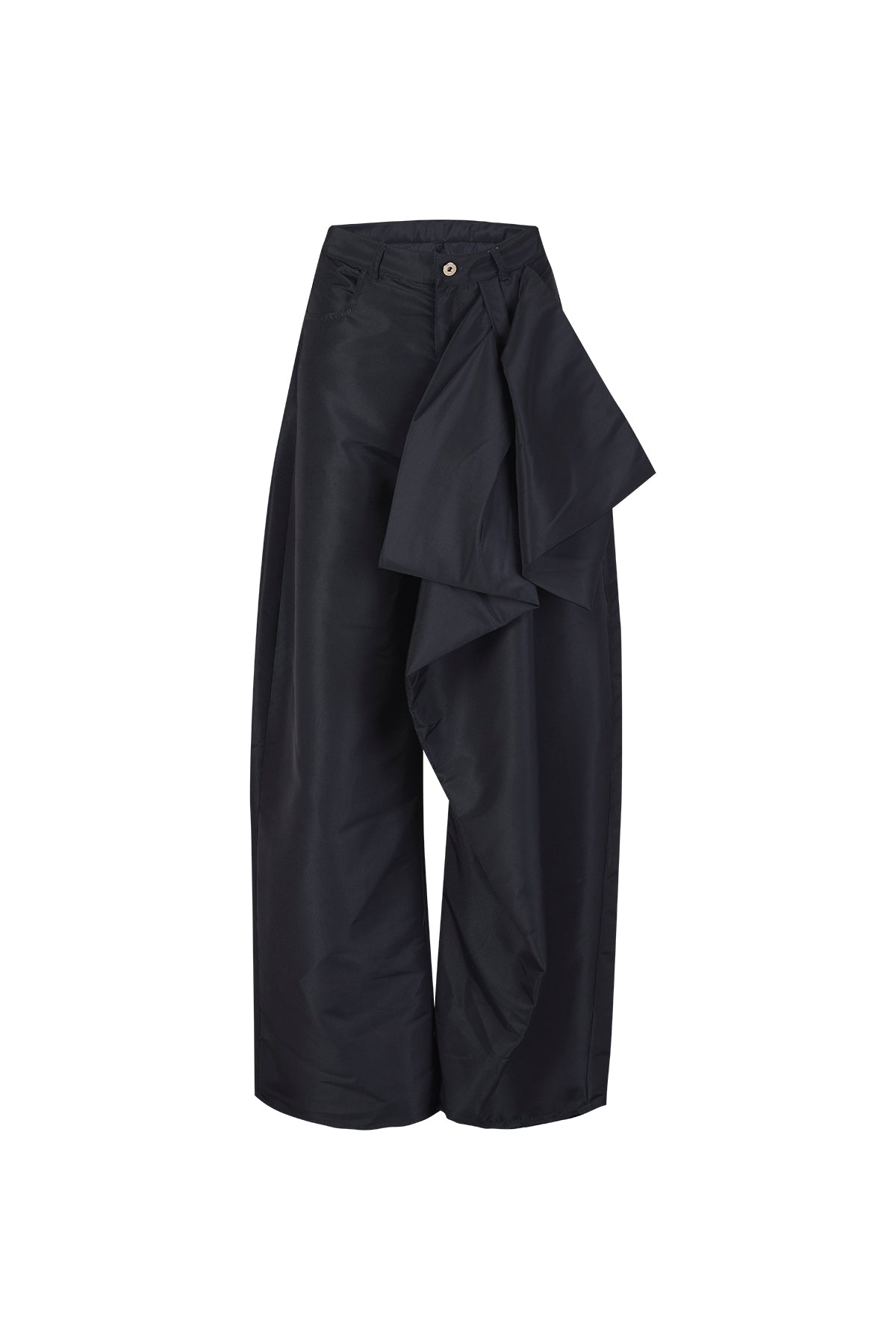 BLACK BOYFRIEND TROUSERS WITH BOW marques almeida