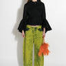 BLACK DENIM CLASSIC FITTED JACKET WITH BELL SLEEVES marques almeida