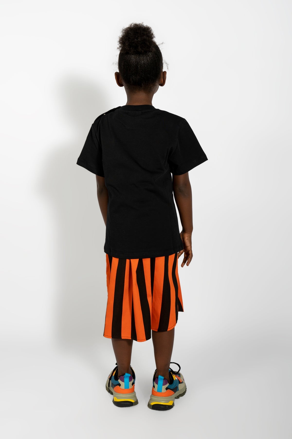 M'A KIDS EMBROIDERED T-SHIRT IN BLACK