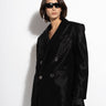 BLACK LUREX OVERSIZED BLAZER marques almeida