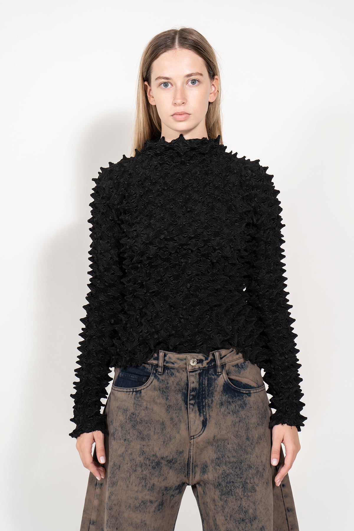 BLACK SPIKED TOP MARQUES ALMEIDA