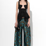 BLUE ZEBRA BROCADE BOYFRIEND TROUSERS marques almeida