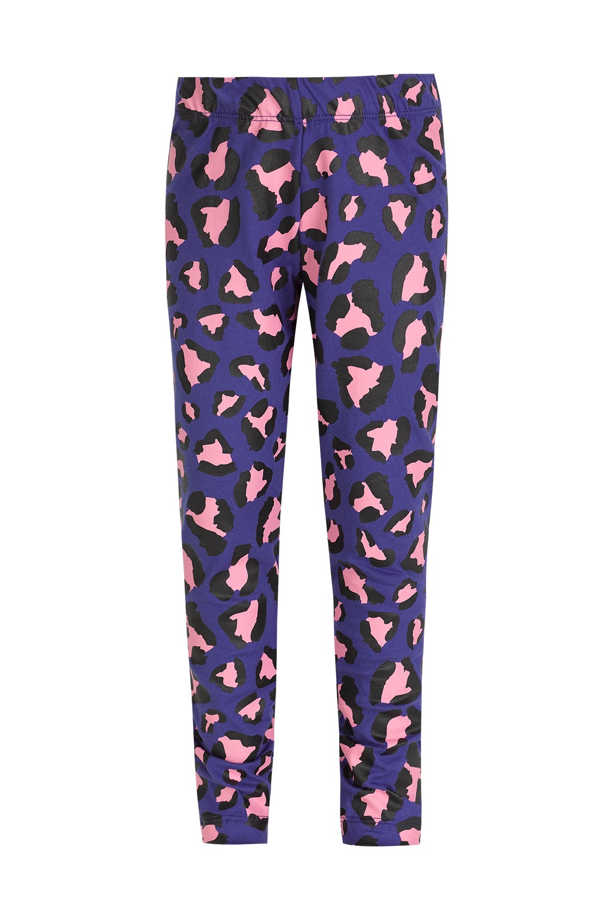 BLUE AND PINK LEOPARD PRINTED LEGGINGS MA KIDS