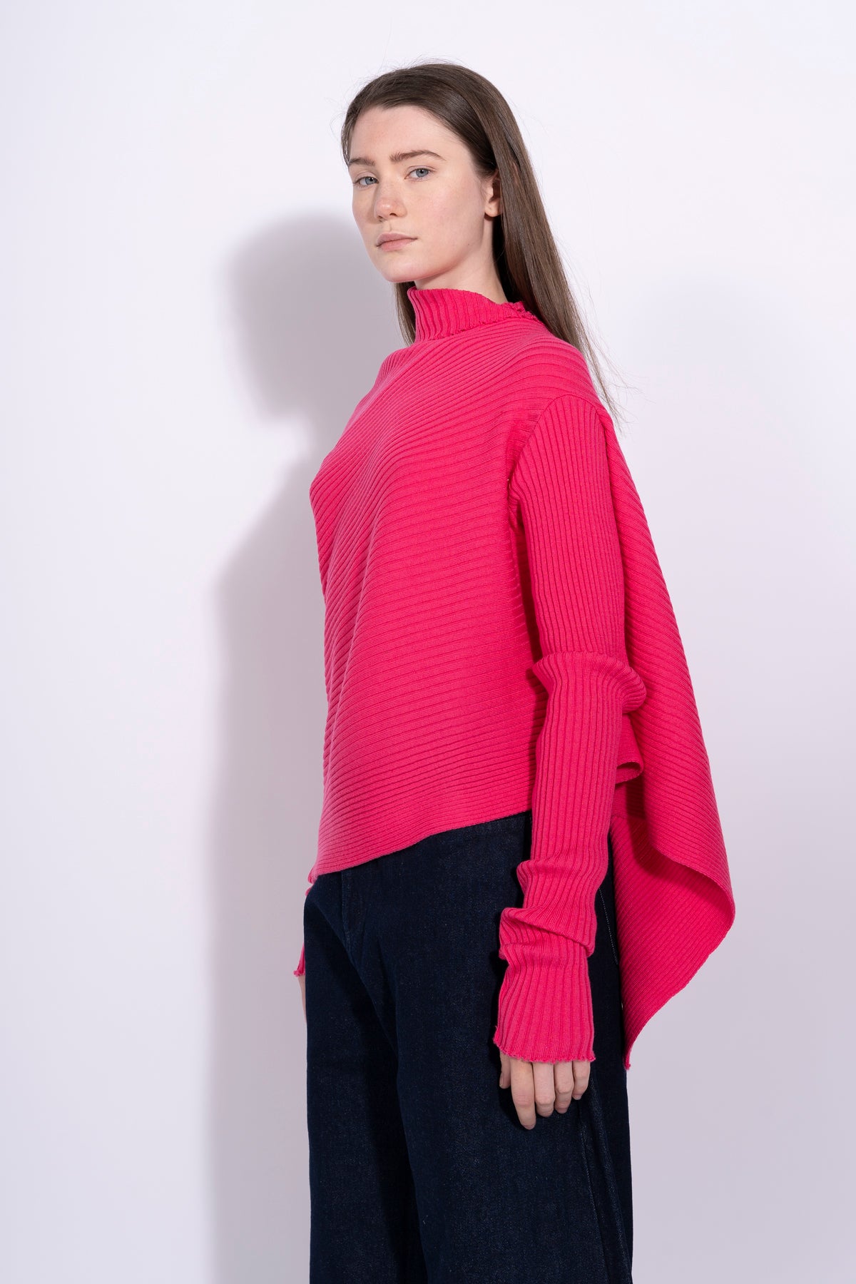 BRIGHT PINK DRAPED JUMPER MARQUES ALMEIDA