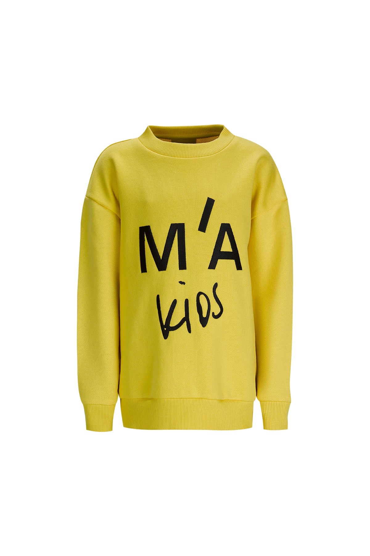EMBROIDERED CREW NECK IN YELLOW ma kids
