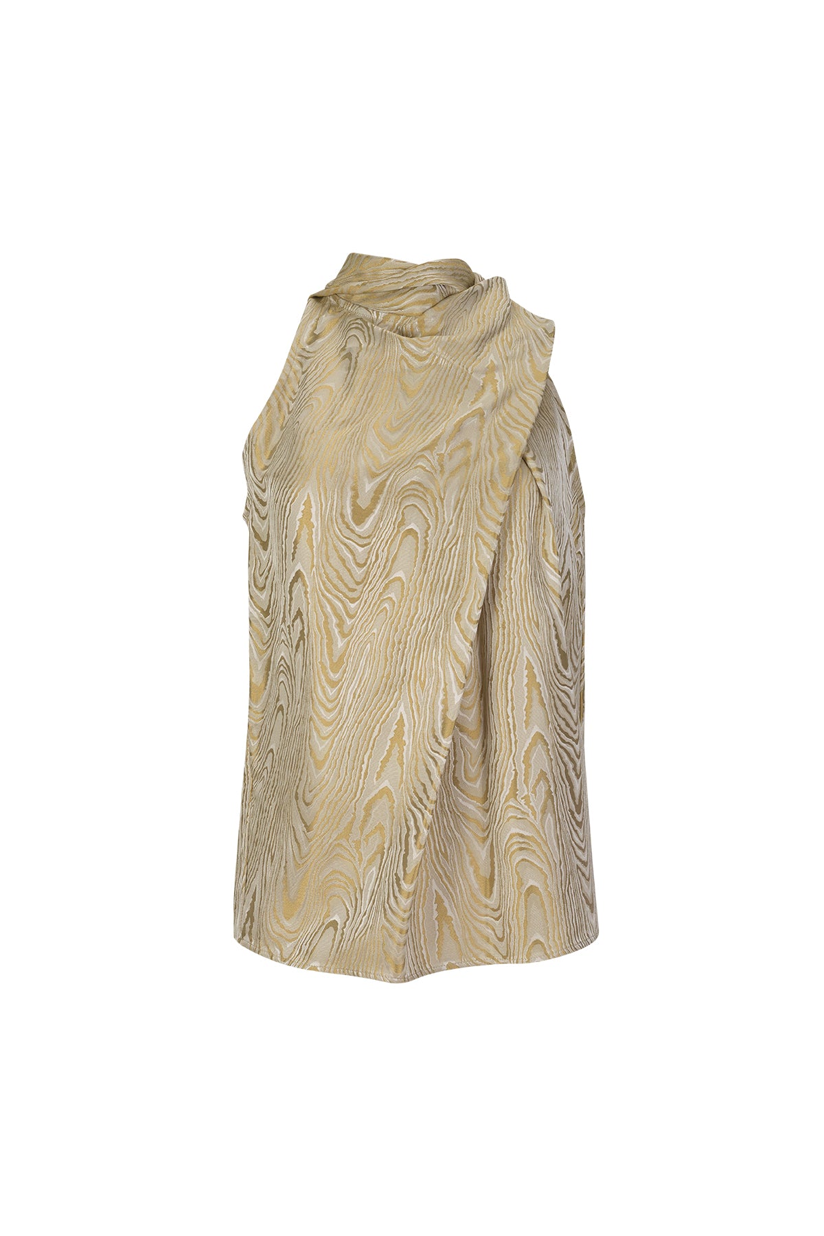 GOLD DRAPED BLOUSE marques almeida