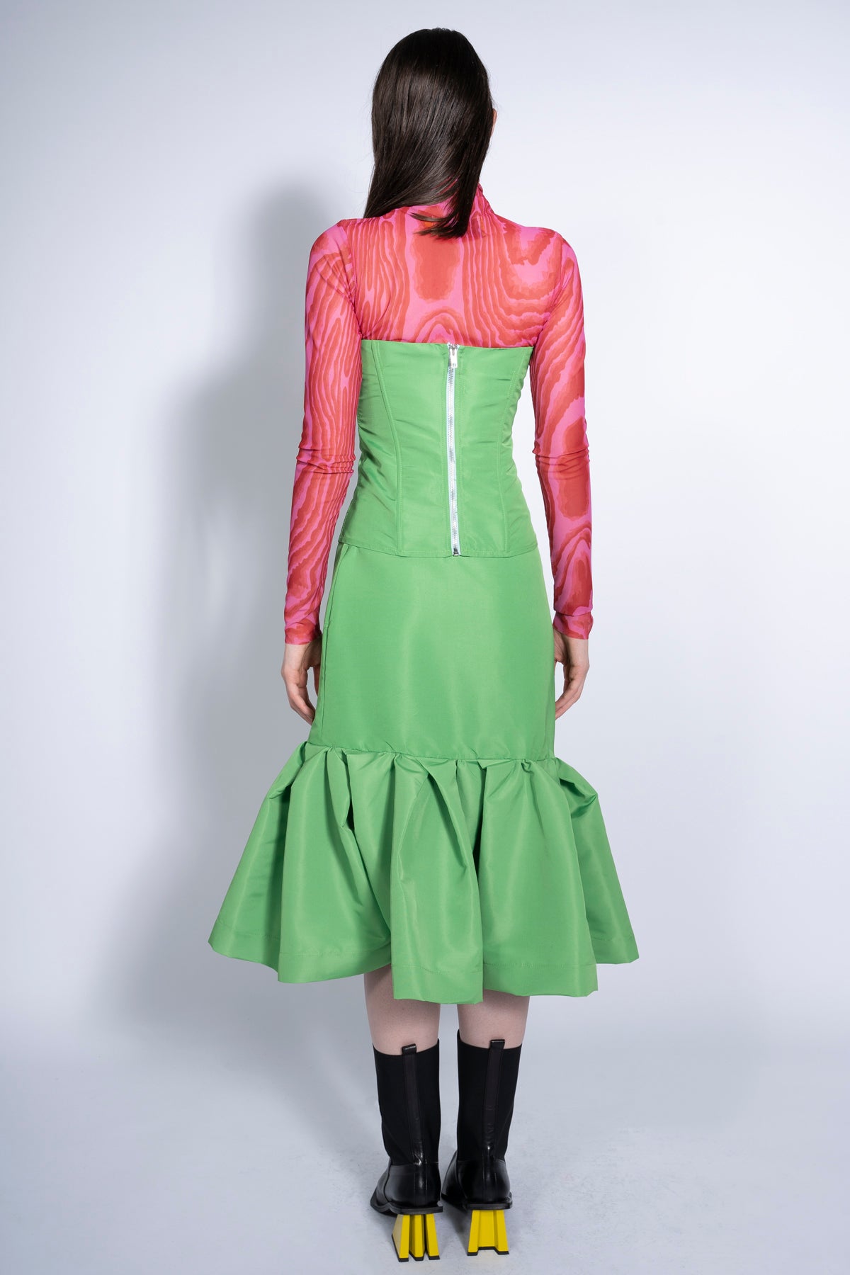 GREEN FITTED SKIRT marques almeida