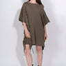 JERSEY OVERSIZED T-SHIRT DRESS WITH SLEEVE FRILLS MARQUES ALMEIDA