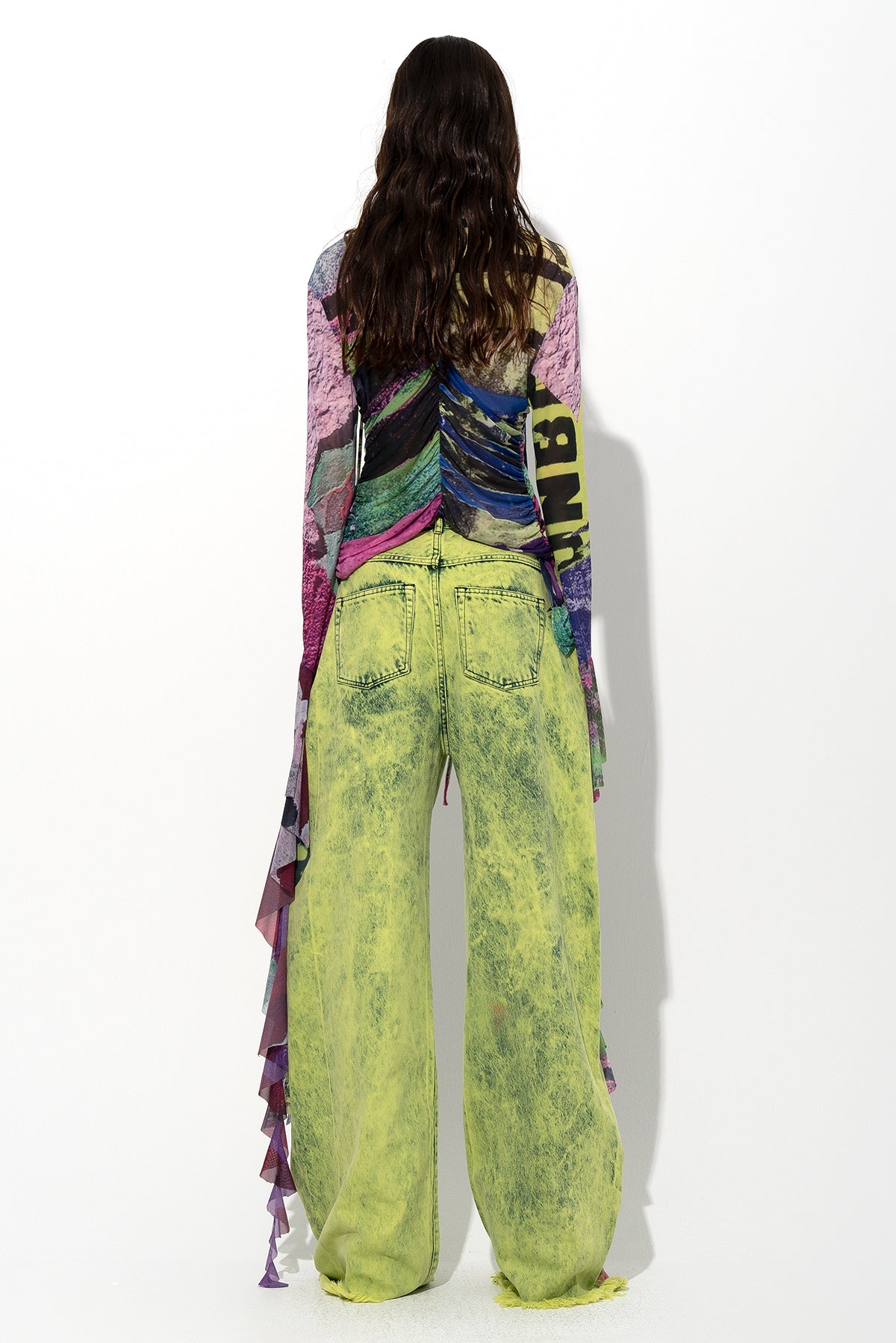 LIME DENIM BOYFRIEND TROUSERS marques almeida