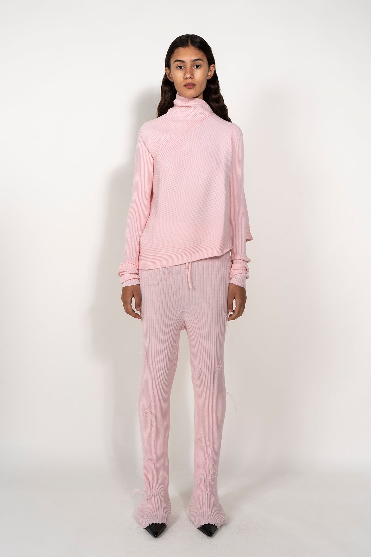 DRAPED JUMPER IN PINK