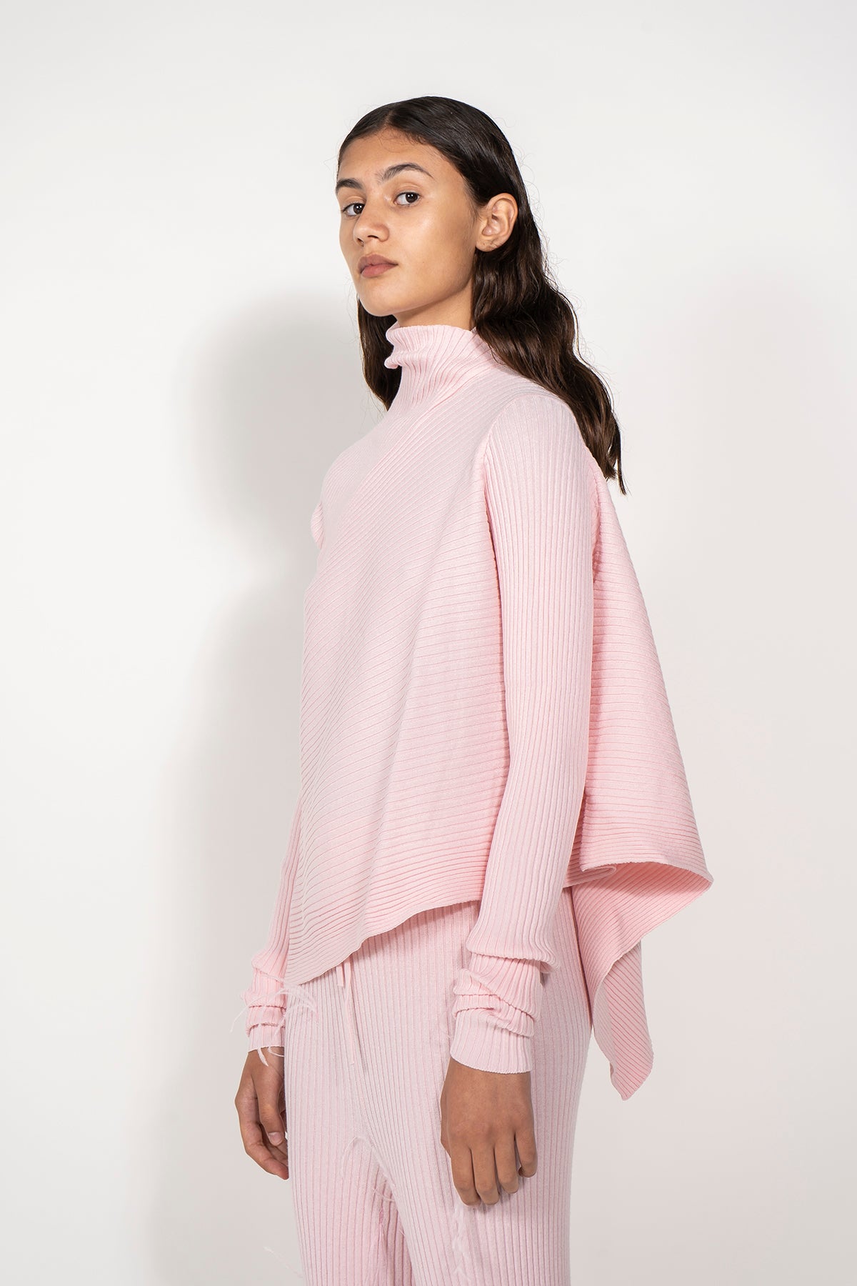 DRAPED JUMPER IN PINK