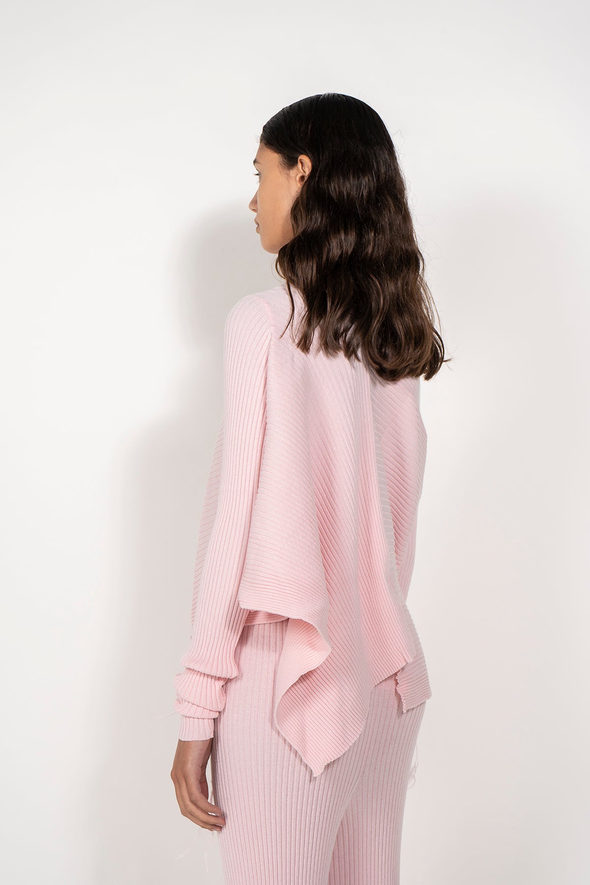 DRAPED JUMPER IN PINK