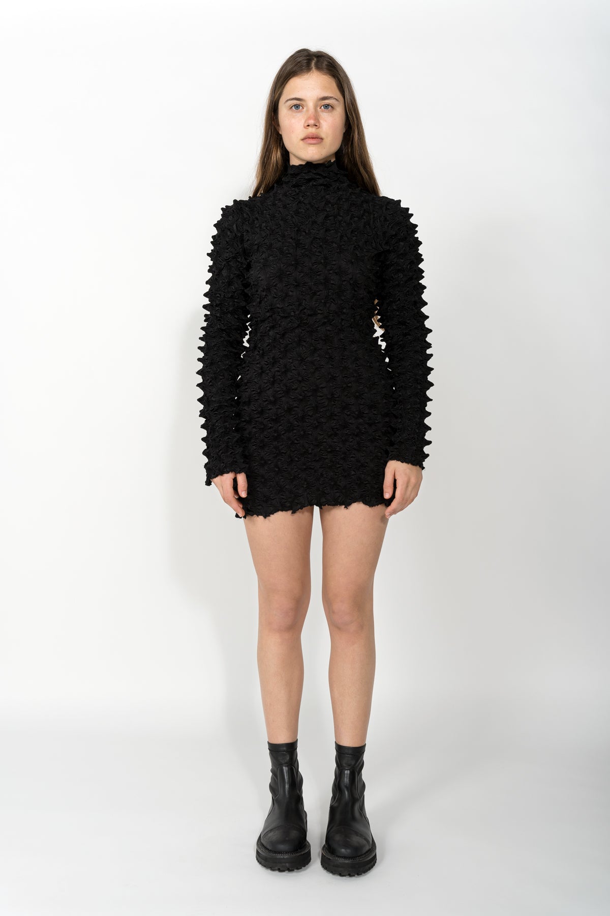 BLACK SPIKED DRESS MARQUES ALMEIDA