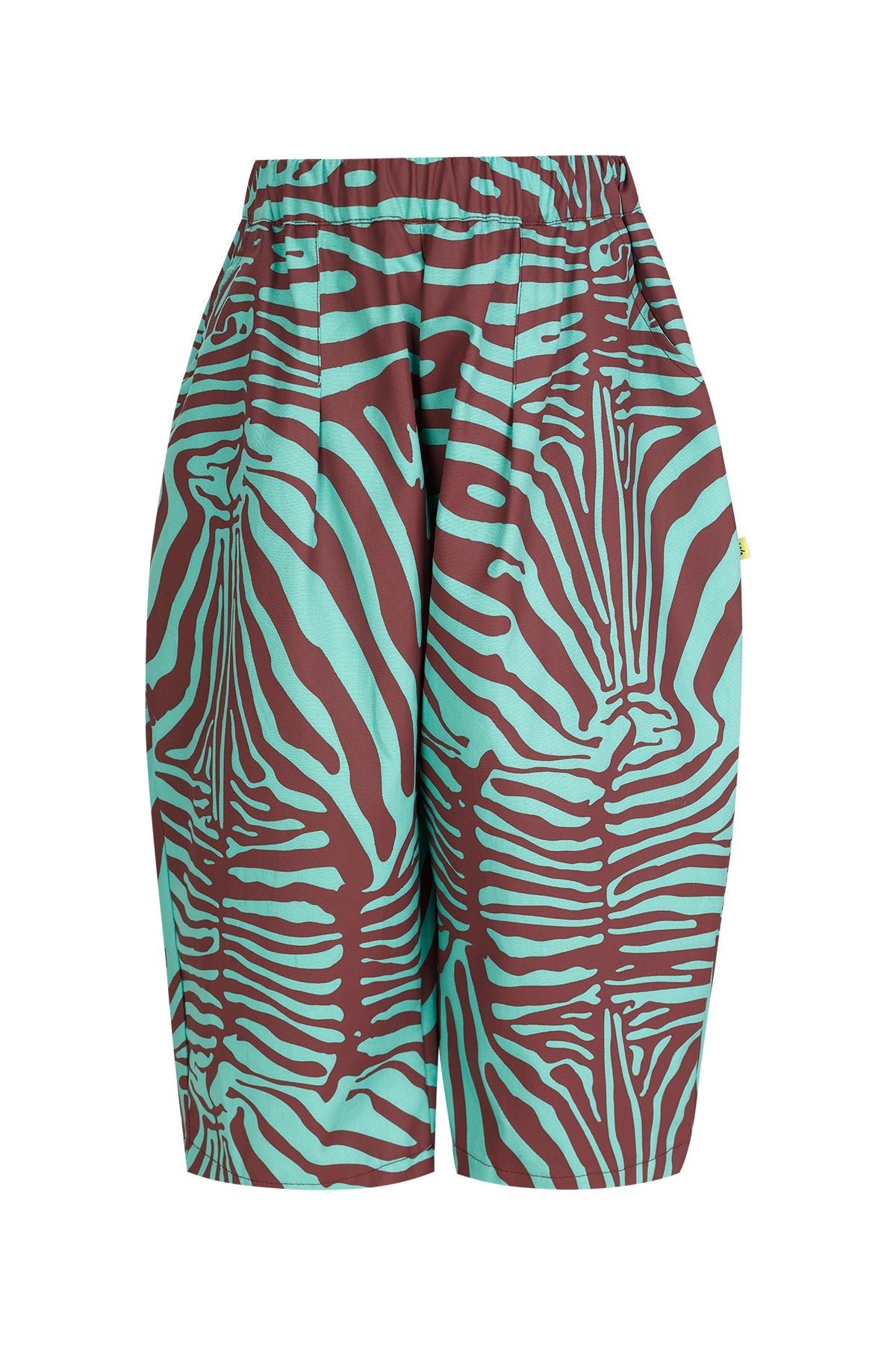 MINT AND BURGUNDY PRINTED LOOSE TROUSERS MA KIDS