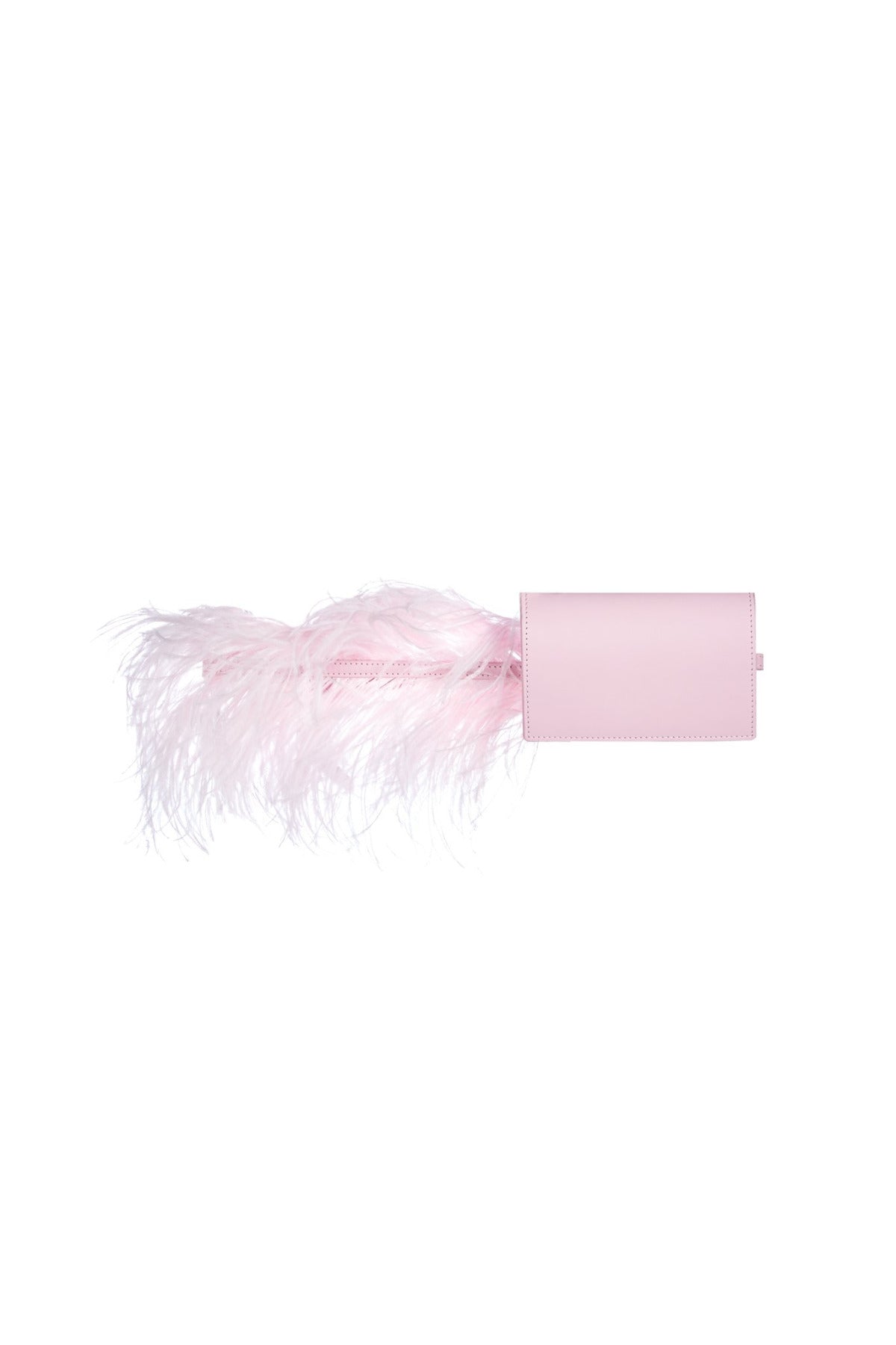 LIGHT PINK FEATHER BAG