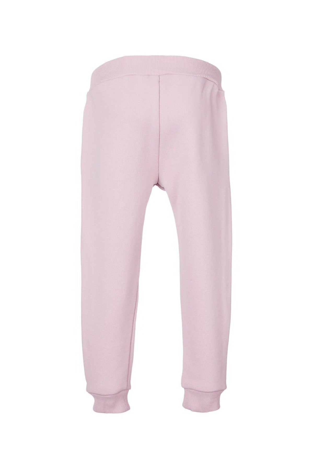 M'A KIDS EMBROIDERED ELASTIC CUFF TROUSERS IN PINK