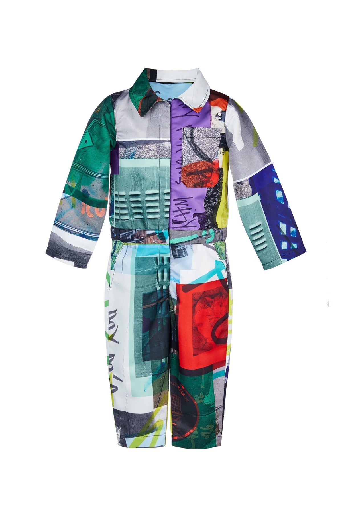 M'A KIDS WORKWEAR JUMPSUIT IN ECO PRINT