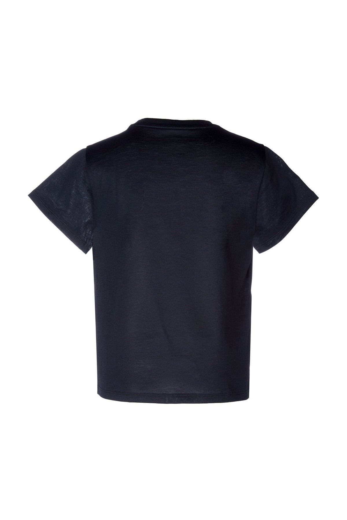 M'A KIDS EMBROIDERED T-SHIRT IN BLACK