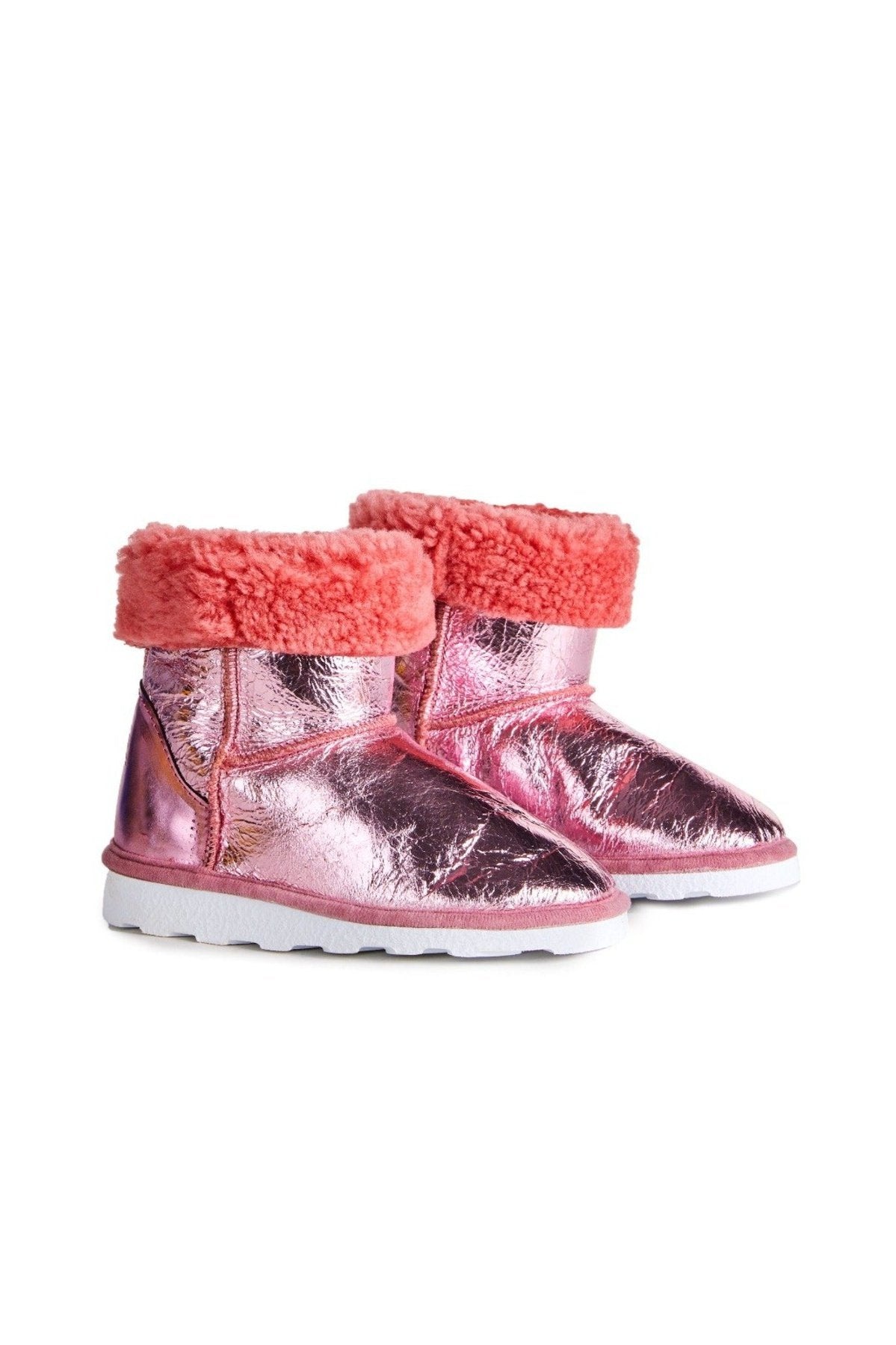 M'A KIDS LEATHER BOOTS IN PINK