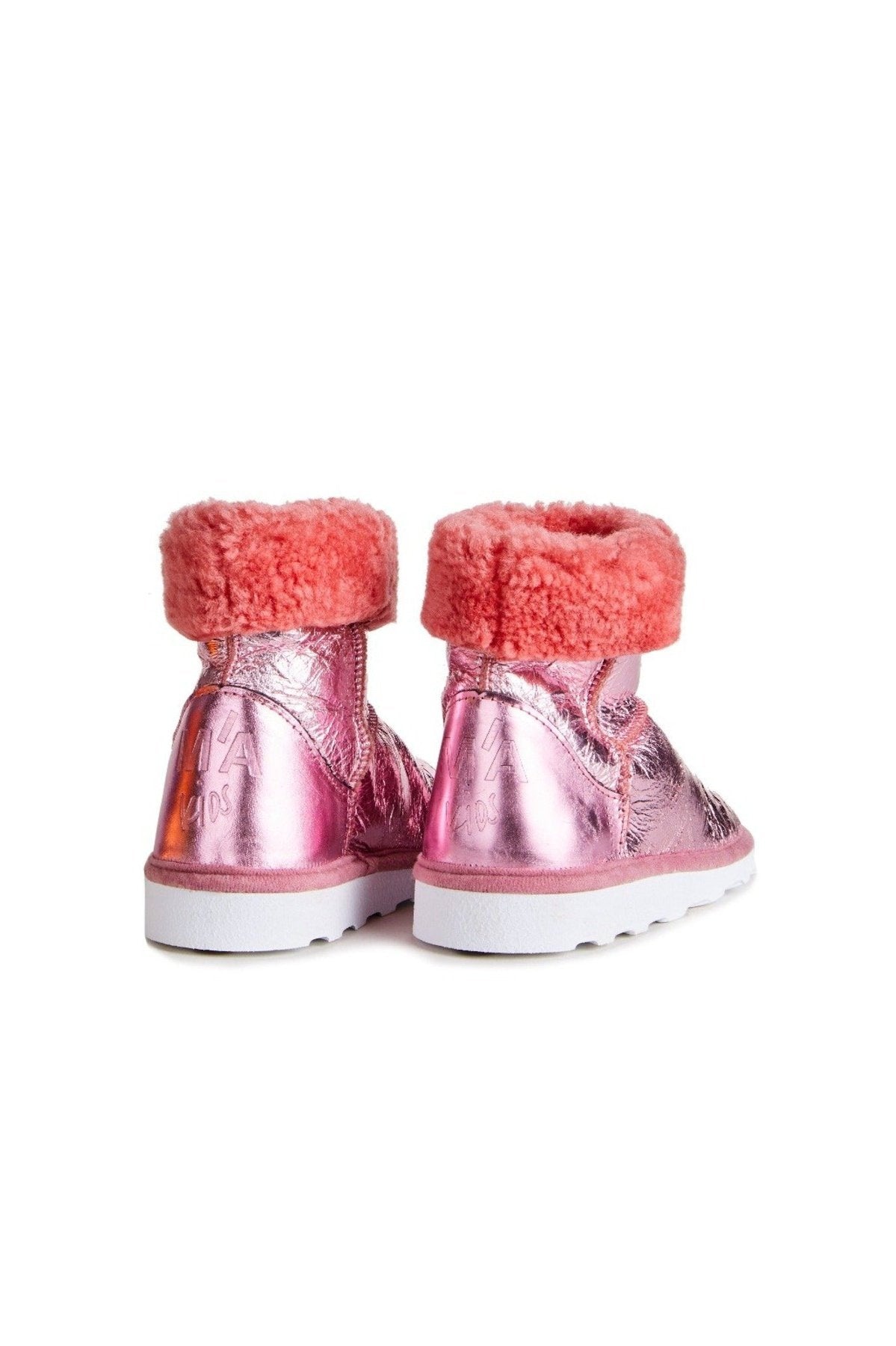 M'A KIDS LEATHER BOOTS IN PINK