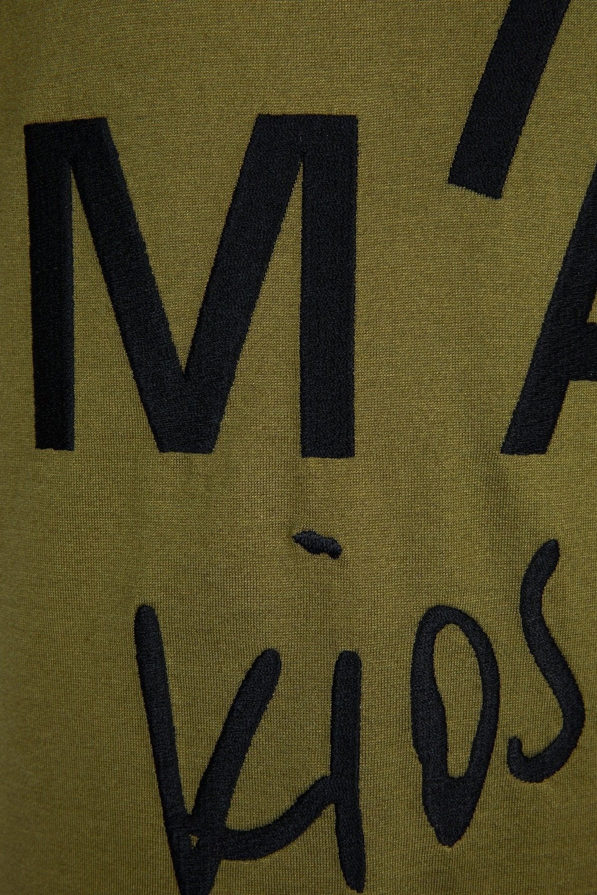 KHAKI EMBROIDERED LOOSE T-SHIRT MA KIDS