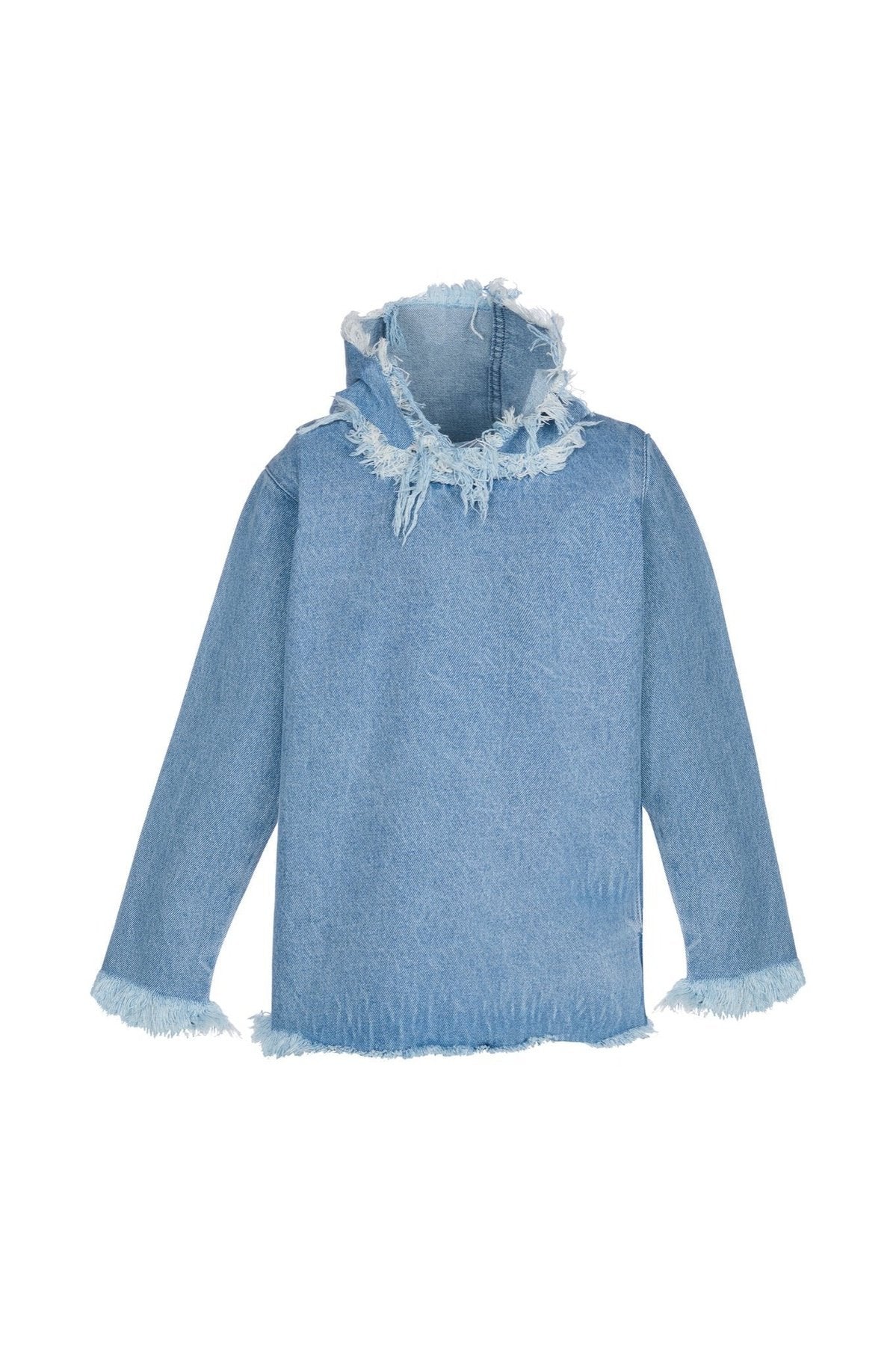 BABY BLUE DENIM CLASSIC HOODIE M'A KIDS