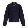 NAVY DENIM COLLARLESS JACKET makids