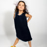 NAVY DENIM SLEEVELESS DRESS ma kids